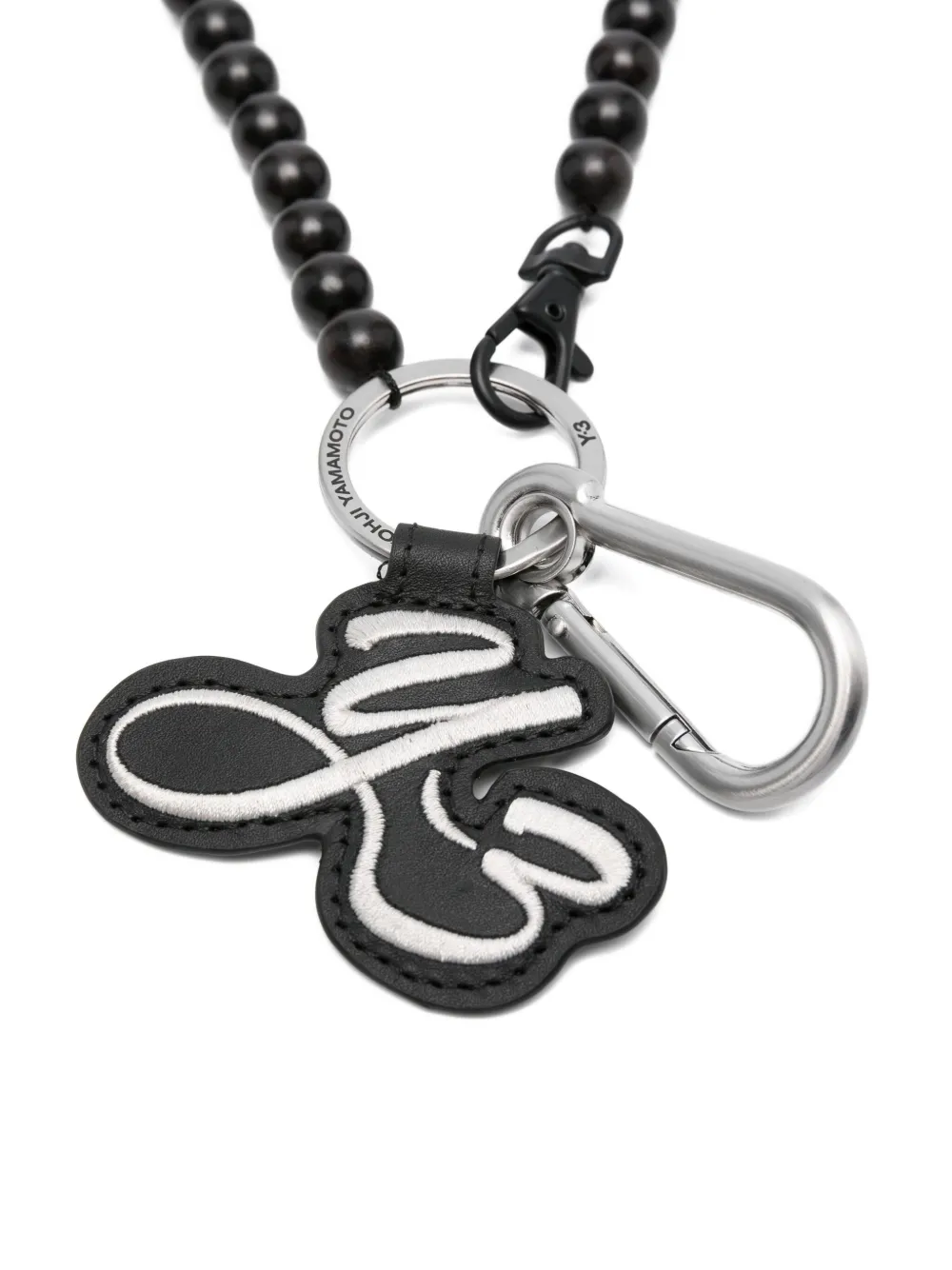 Y-3 Sleutelhanger met logo Zwart