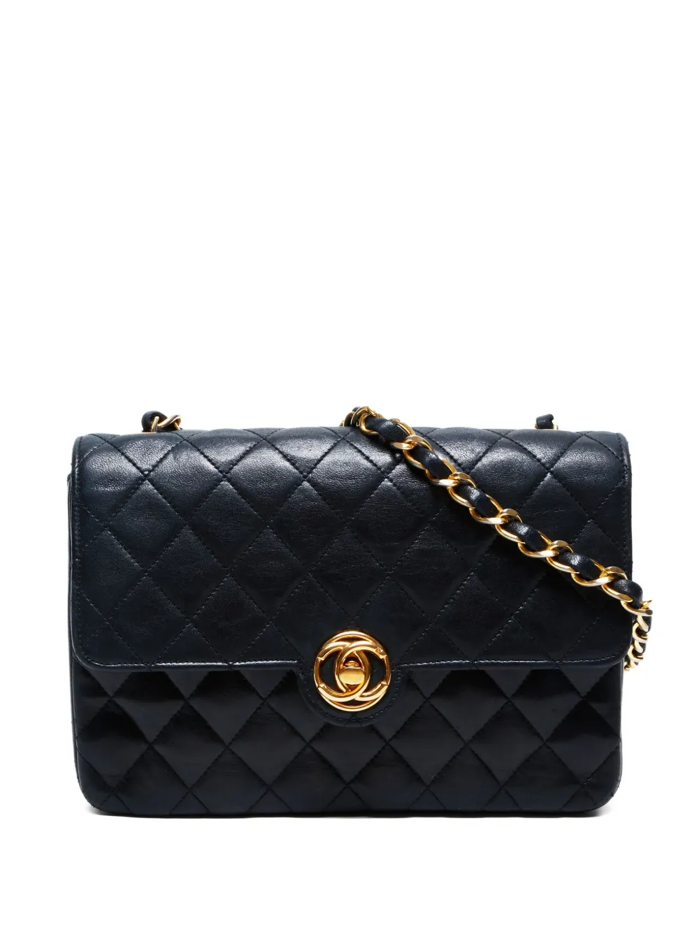 CHANEL Pre-Owned 1989 Matelasse mini lambskin chain-strap shoulder bag CHANEL Pre-Owned 1989 Matelasse mini lambskin chain-strap shoulder bag