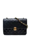 CHANEL Pre-Owned 1989 Matelasse mini lambskin chain-strap shoulder bag - Black