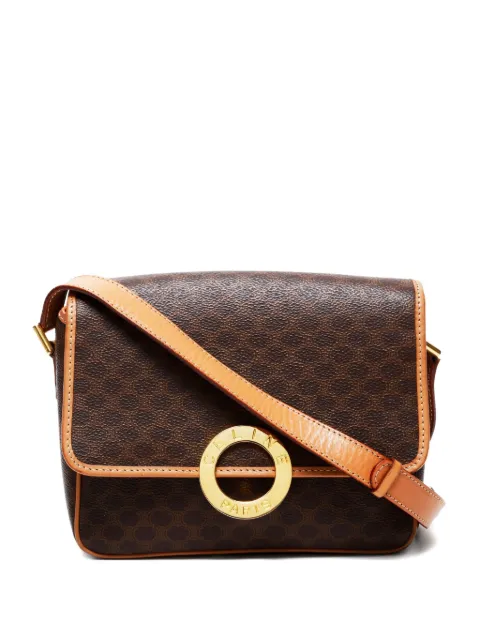 Celine Pre-Owned 1980-1990 small macadam-pattern cross body bag