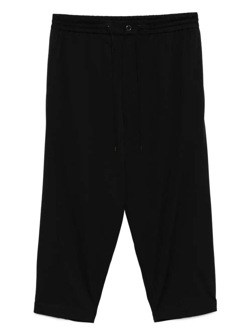 Devoa Water-repellent Trousers In Black