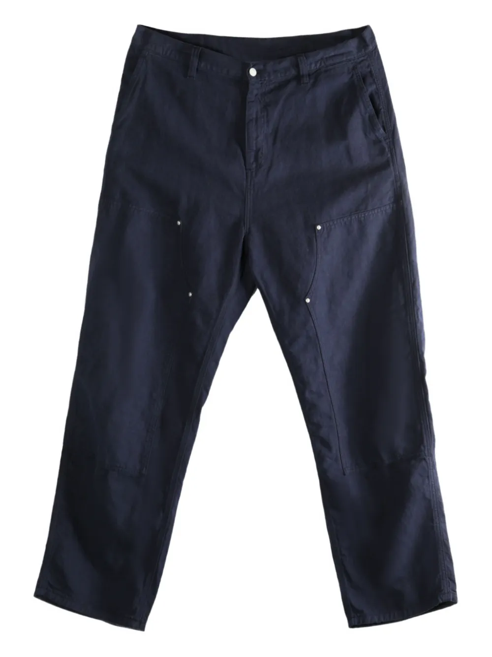 double-pocket garment-dyed trousers