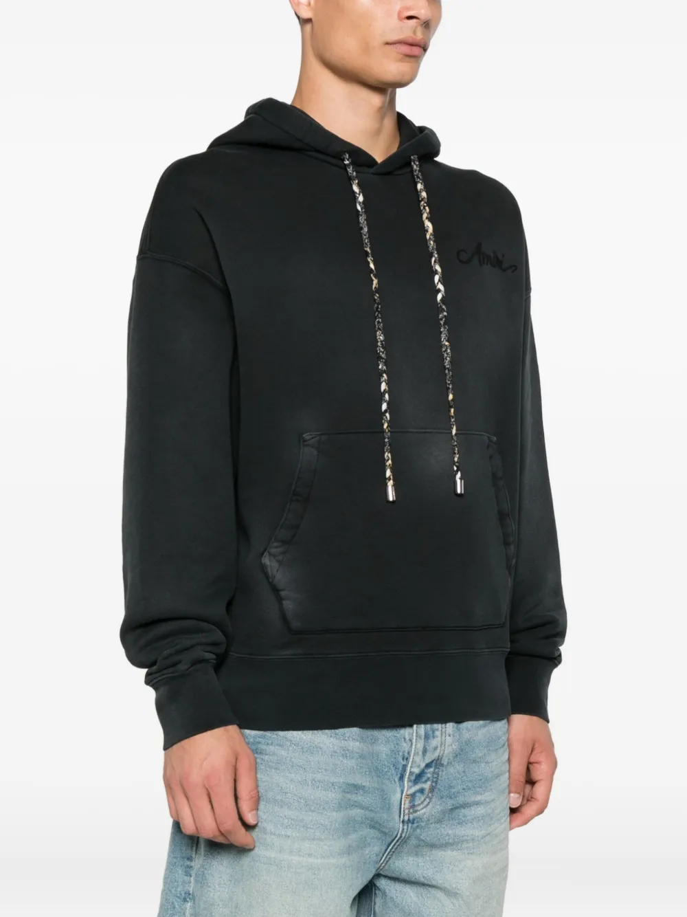 AMIRI Hoodie met logopatch Zwart