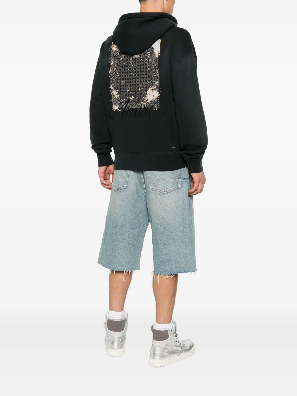 AMIRI Hoodie met logopatch Zwart
