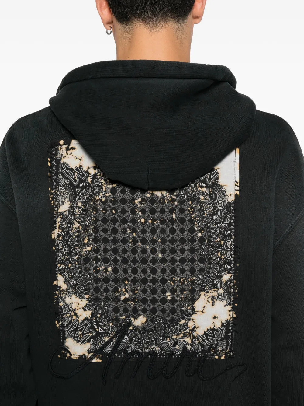 AMIRI Hoodie met logopatch Zwart