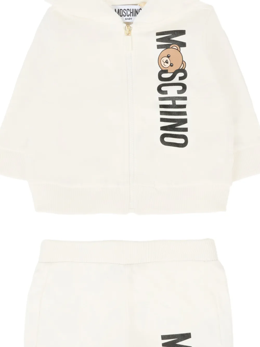 Moschino Kids Trainingspak met teddybeerprint Wit