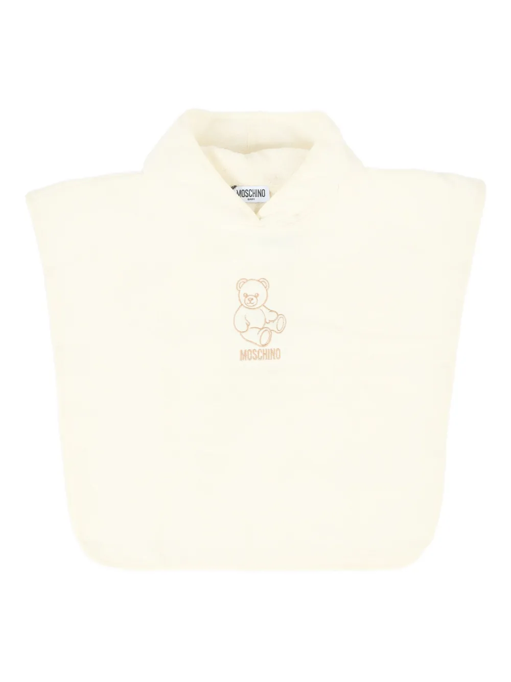 Moschino Kids Top met hoge hals en teddybeer-borduurwerk Beige