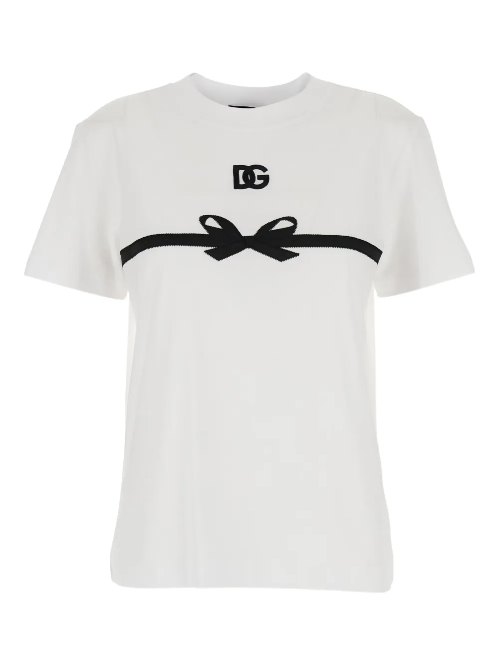 Dolce & Gabbana Logo-bow T-shirt In White