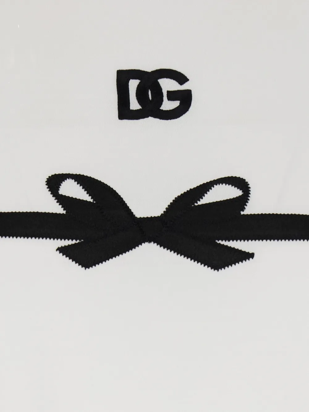 Dolce & Gabbana T-shirt met logoband Wit