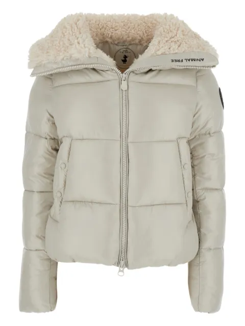 Save The Duck quilted borg-collar jacket
