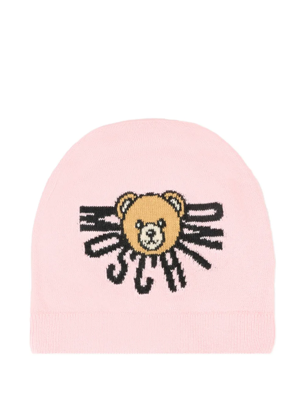 Moschino Kids Muts met teddybeer-logo Roze