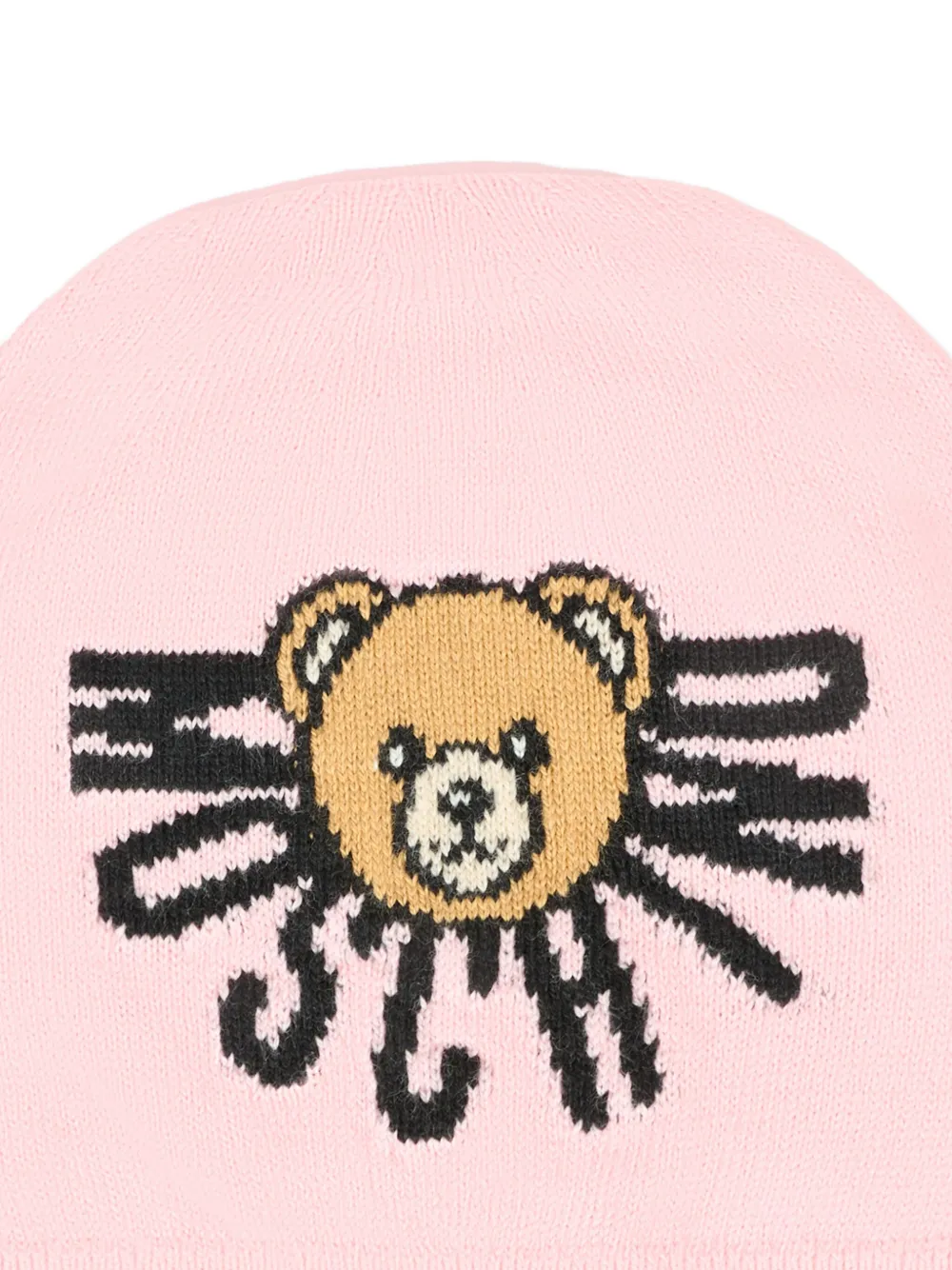 Moschino Kids Muts met teddybeer-logo - Roze