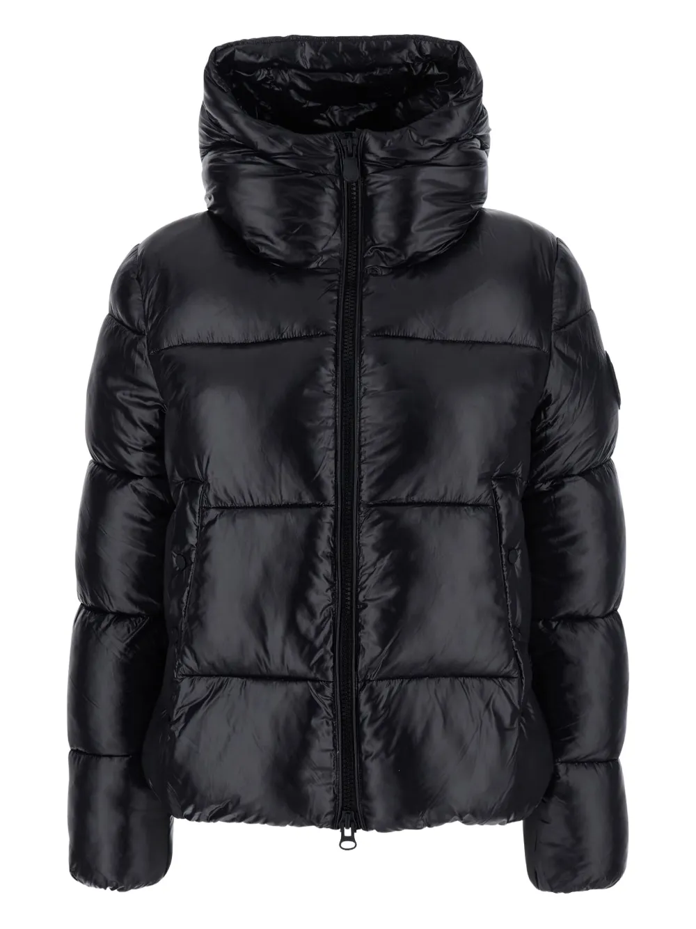 quilted hooded jacket