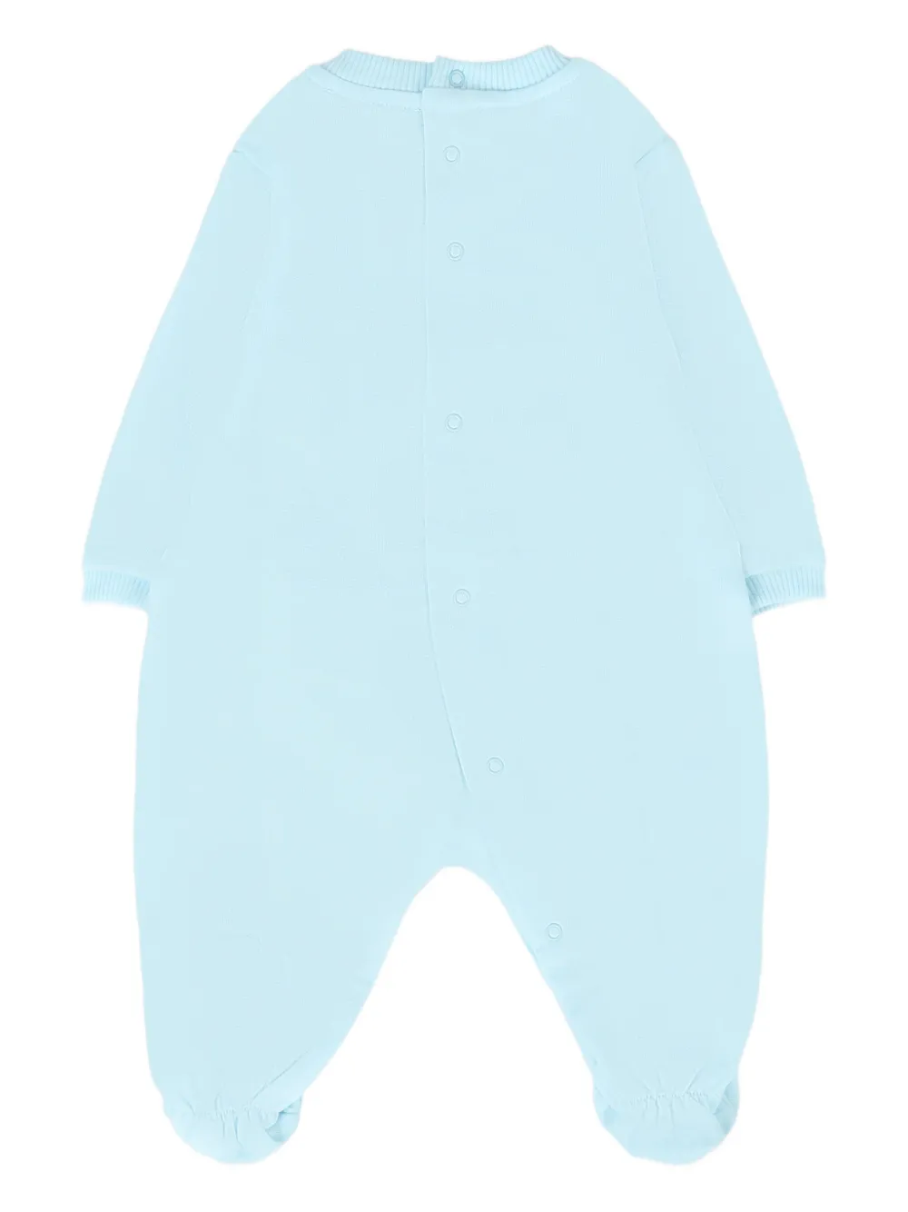 Moschino Kids Katoenen romperset met teddybeerprint Wit