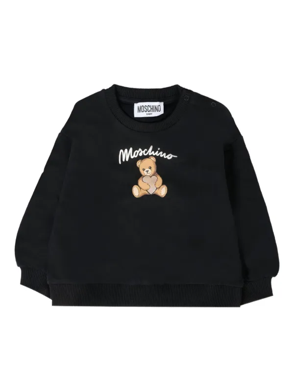 Moschino Kids テディベア スウェットシャツ | ブラック | FARFETCH JP