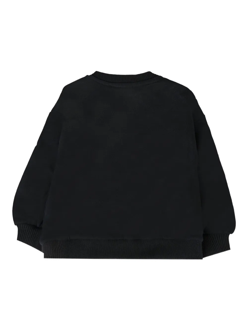 Moschino Kids Sweater met ronde hals Zwart