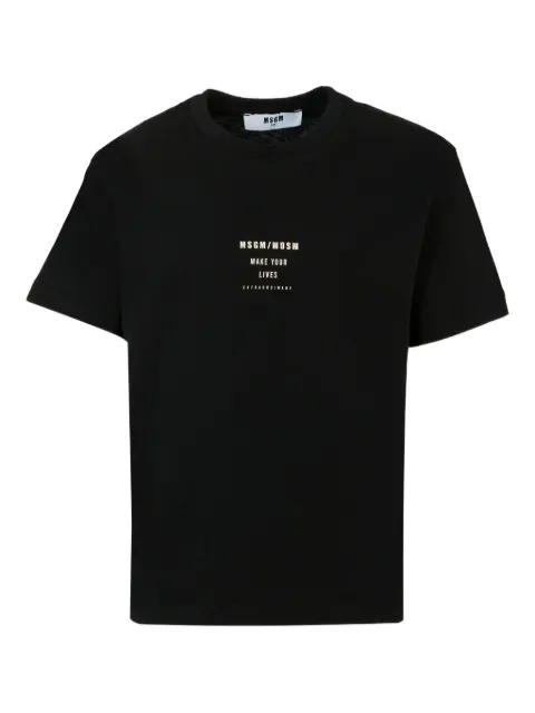 MSGM Kids logo-print short-sleeve T-shirt