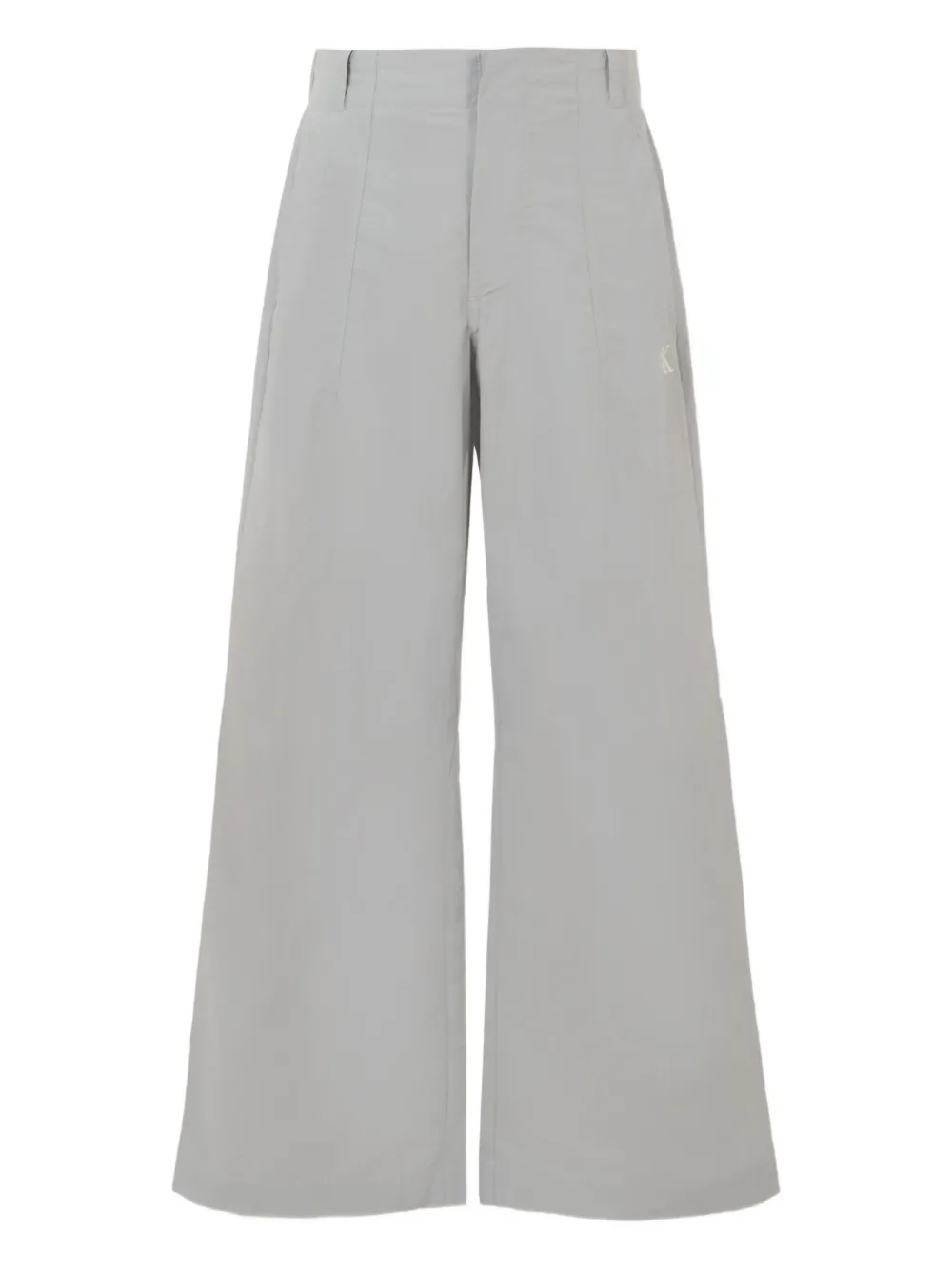Calvin Klein Kids Broek met wijde pijpen Grijs
