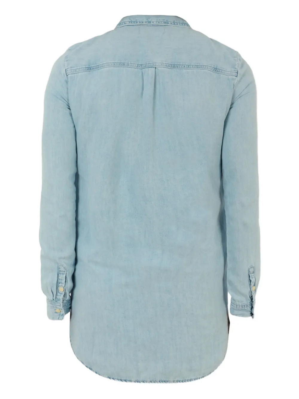 Calvin Klein Kids Shirt met borstzak en lange mouwen Blauw