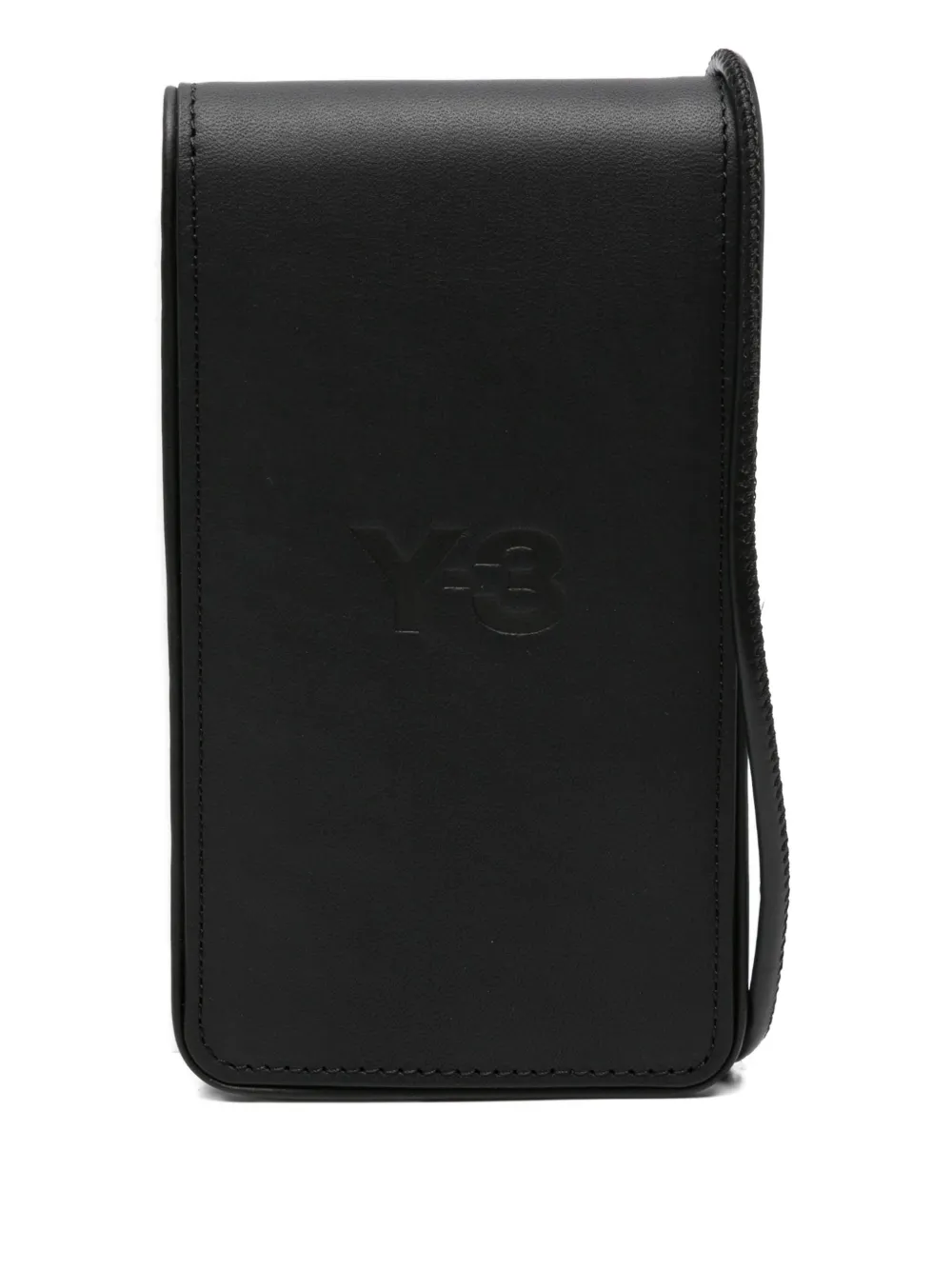 Y-3 Pasjeshouder met logo-reliëf Zwart