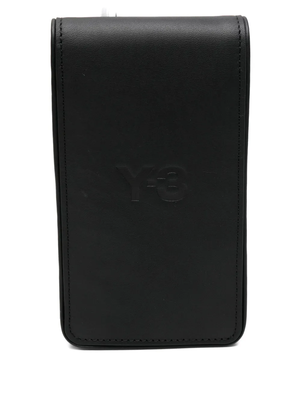 Y-3 Pasjeshouder met logo-reliëf Zwart