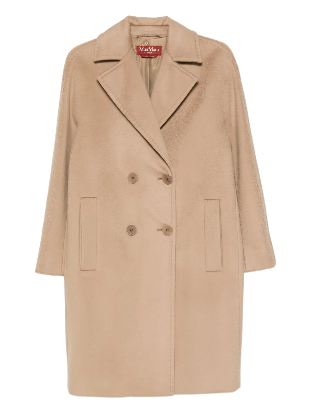 Lardini double-breasted coat | Neutrals | Image 1