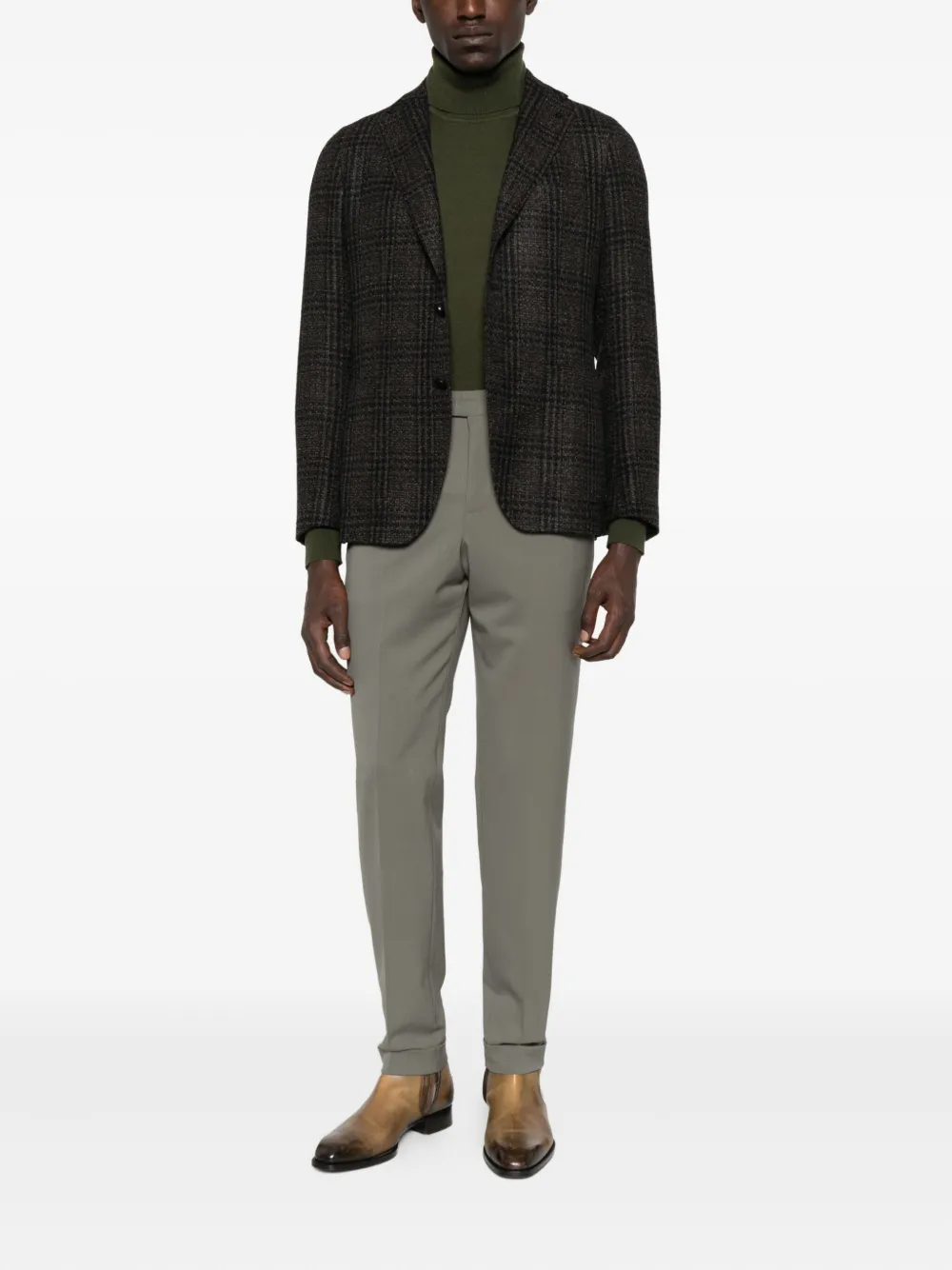 PT Torino Broek met cuffs - Grijs