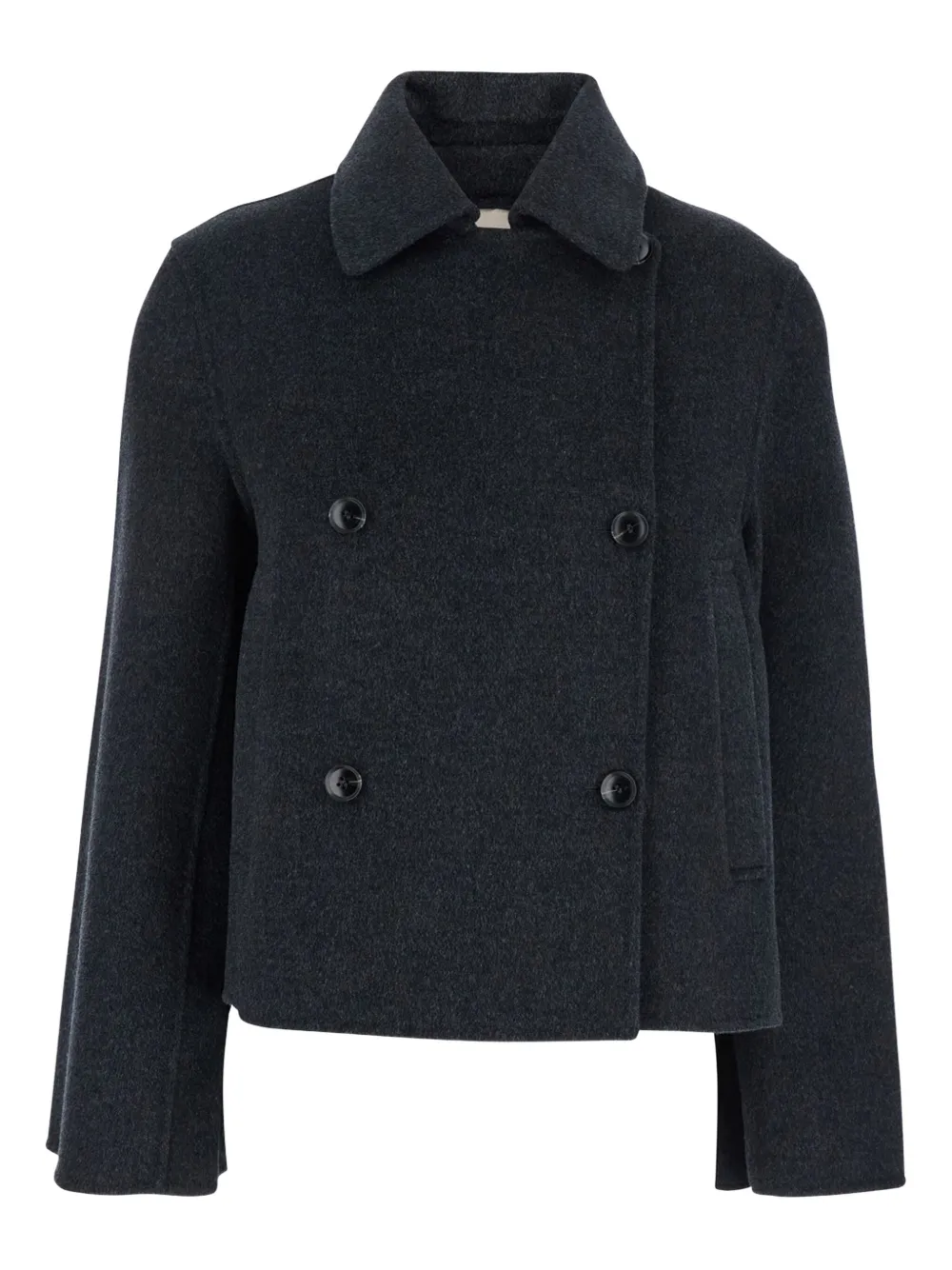 double-breasted bell-sleeve jacket