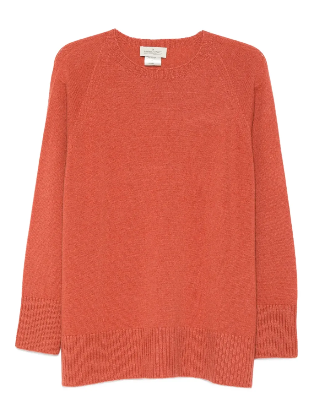 Bruno Manetti raglan-sleeve cashmere sweater | Orange | Image 1