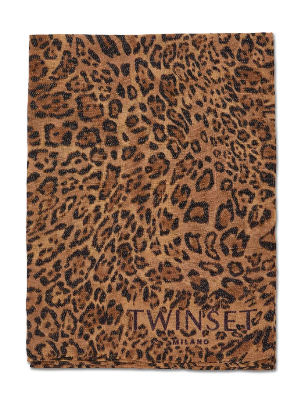 TWINSET Sjaal met luipaardprint Bruin