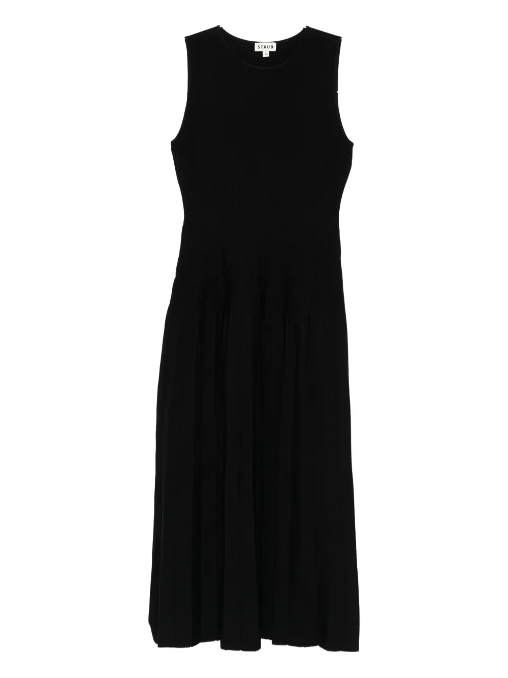 Eluse pleated sleeveless midi dress