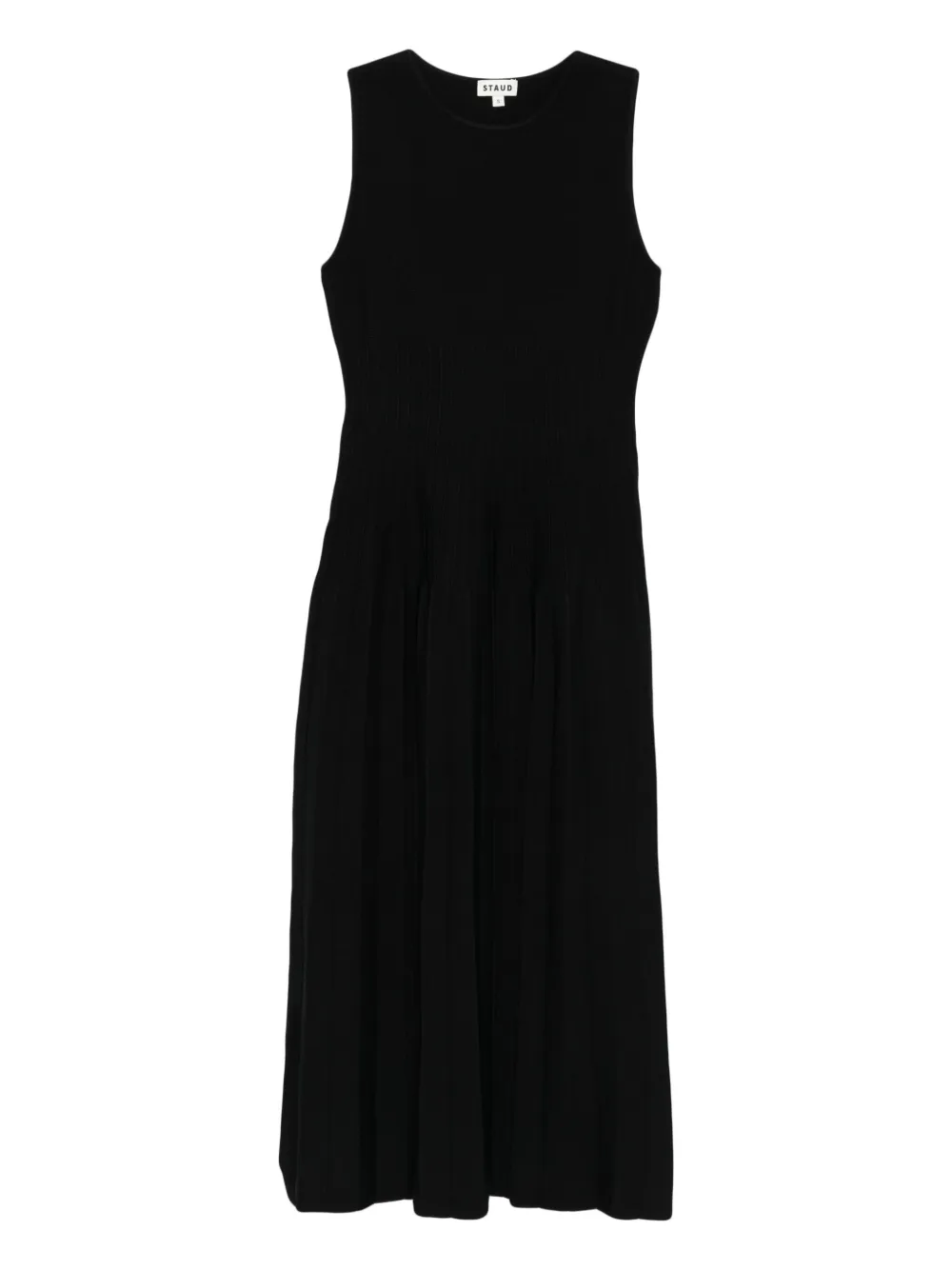 Eluse pleated sleeveless midi dress