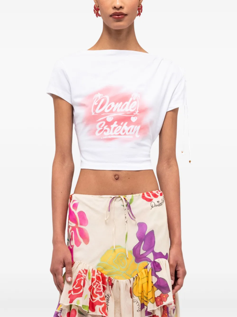 Donde Esteban Bazurto Spray crop top | T-Shirts | Image 2