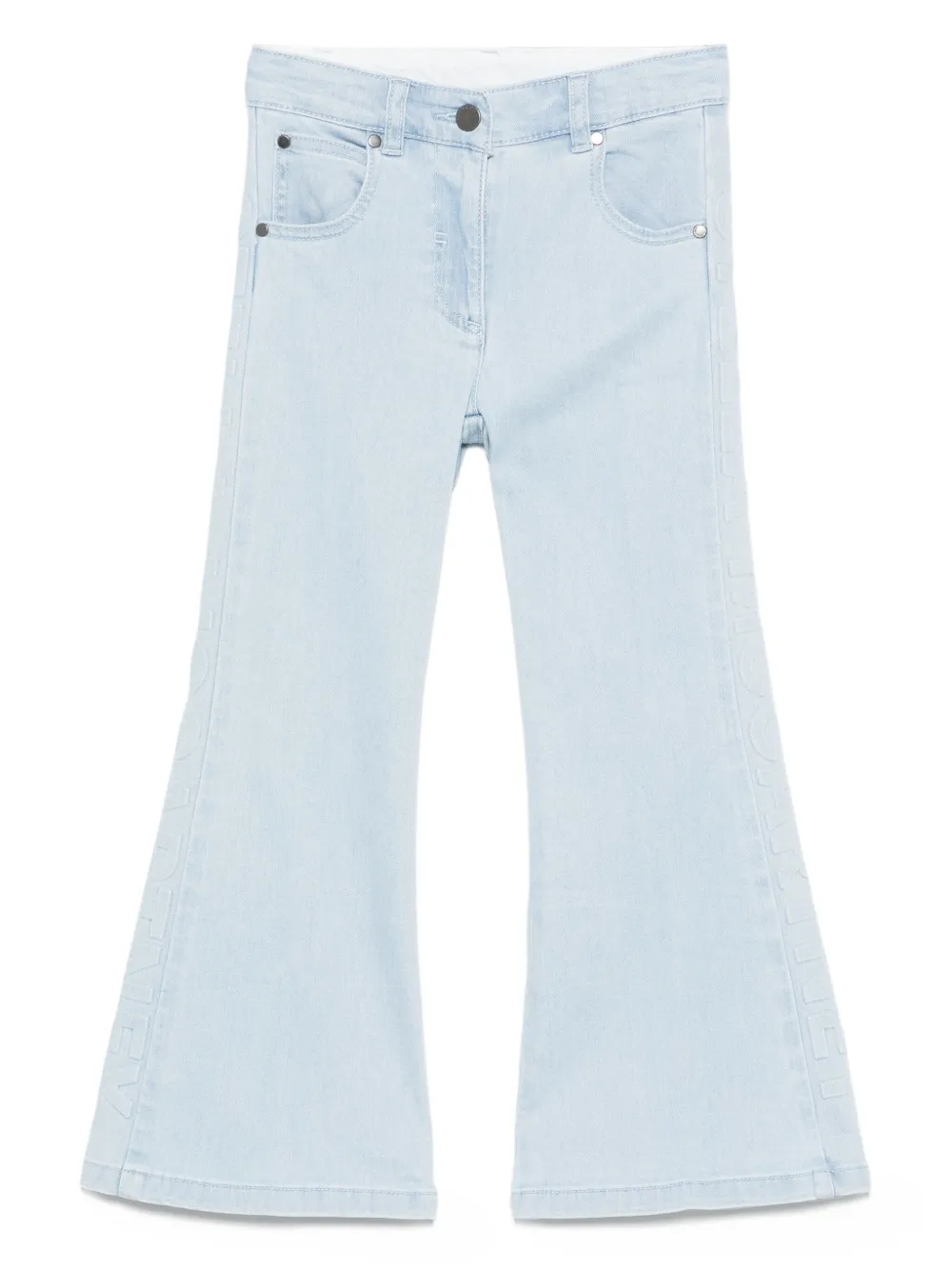 Stella McCartney Kids Flared jeans met borduurwerk Blauw