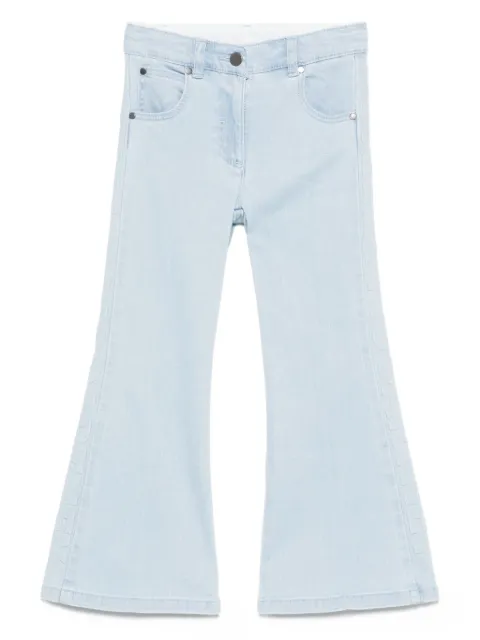 Stella McCartney Kids embroidered-side flare jeans