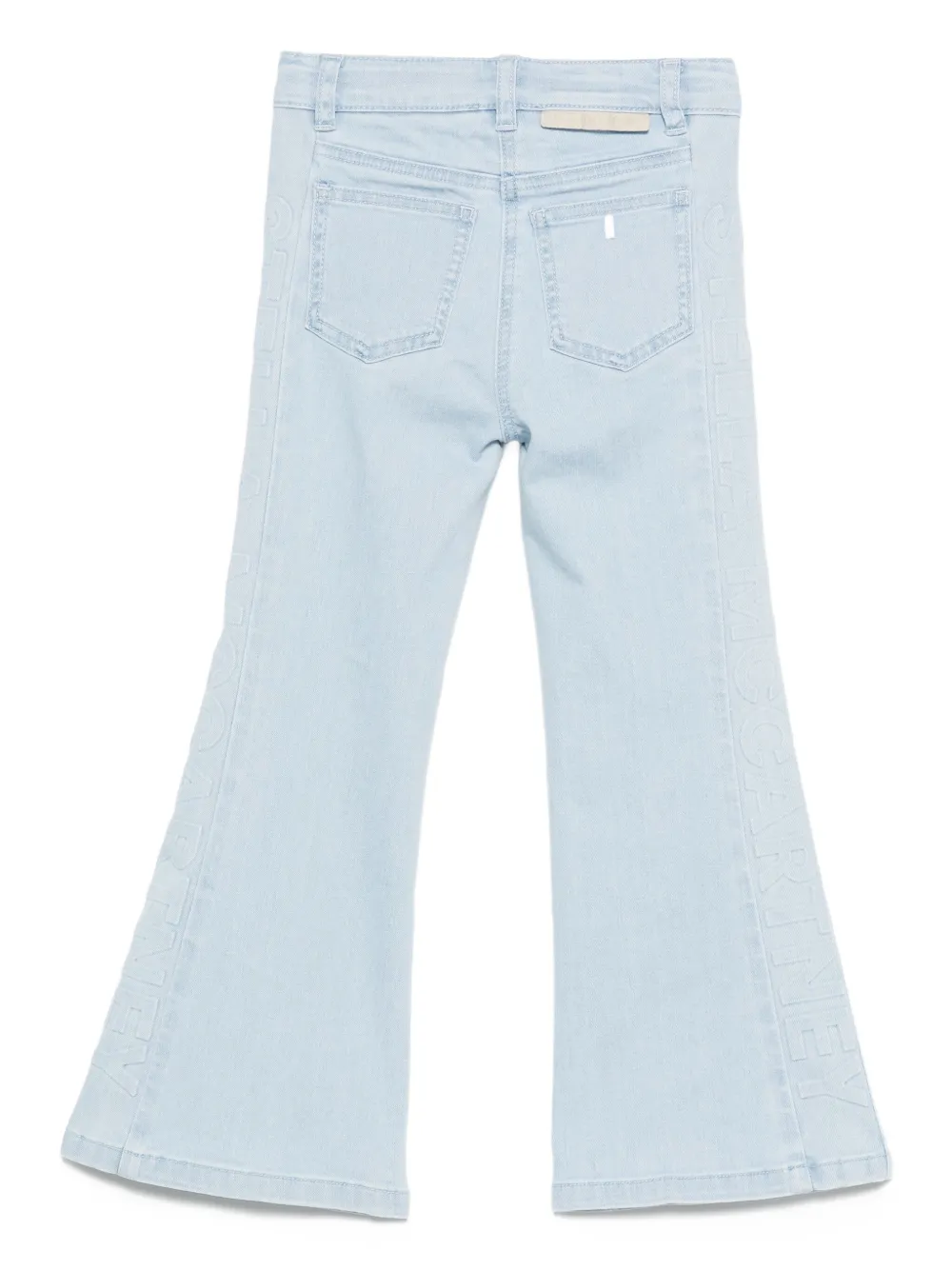 Stella McCartney Kids Flared jeans met borduurwerk Blauw