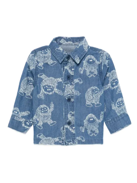 Stella McCartney Kids Yeti-print denim shirt