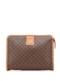 Céline Pre-Owned 2008 Macadam Coated Canvas clutch bag - Brown