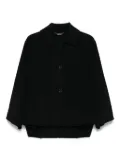 Seventy high-low buttoned-up jacket - Black