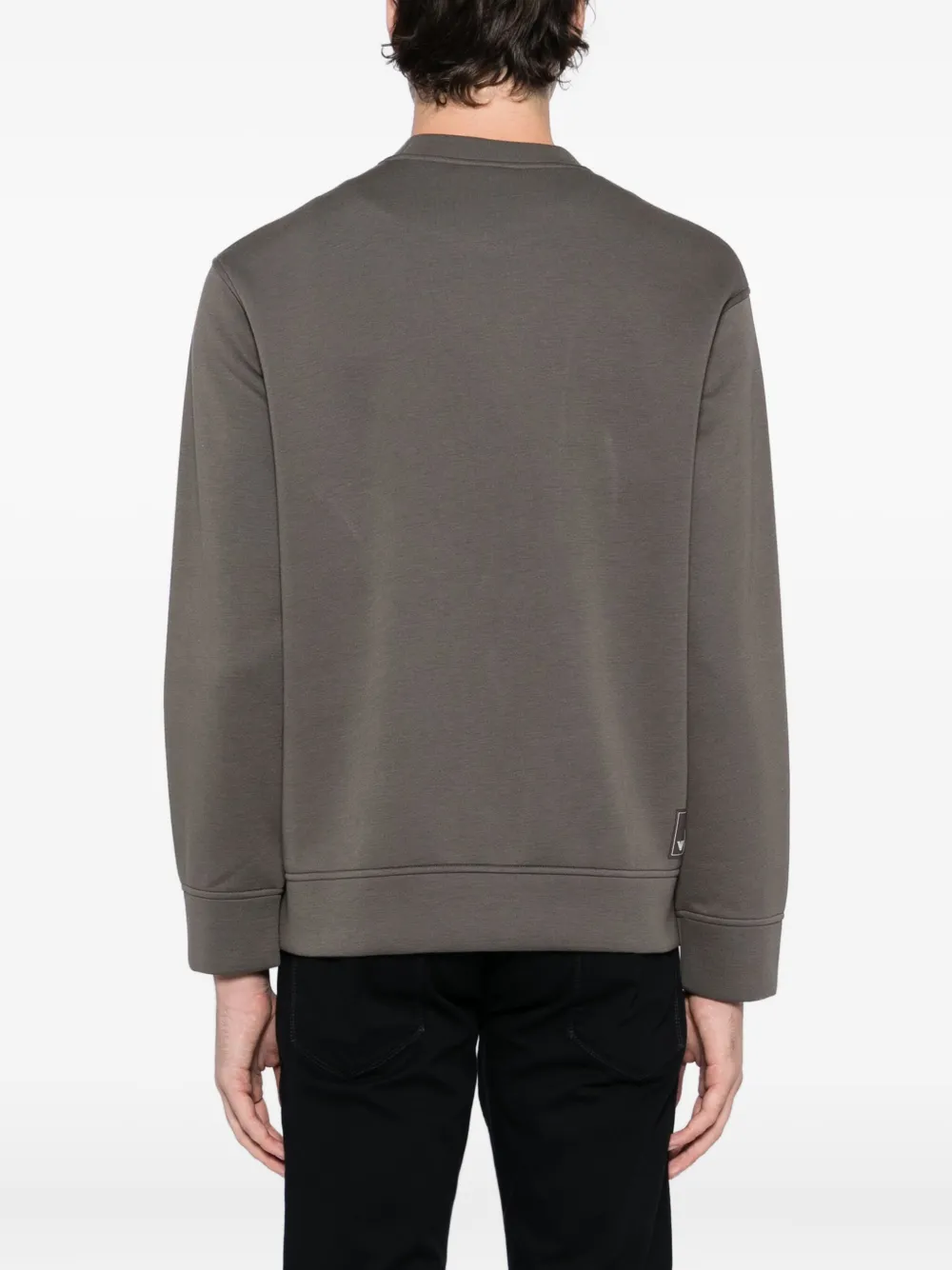 Emporio Armani Sweater met ritszak Grijs