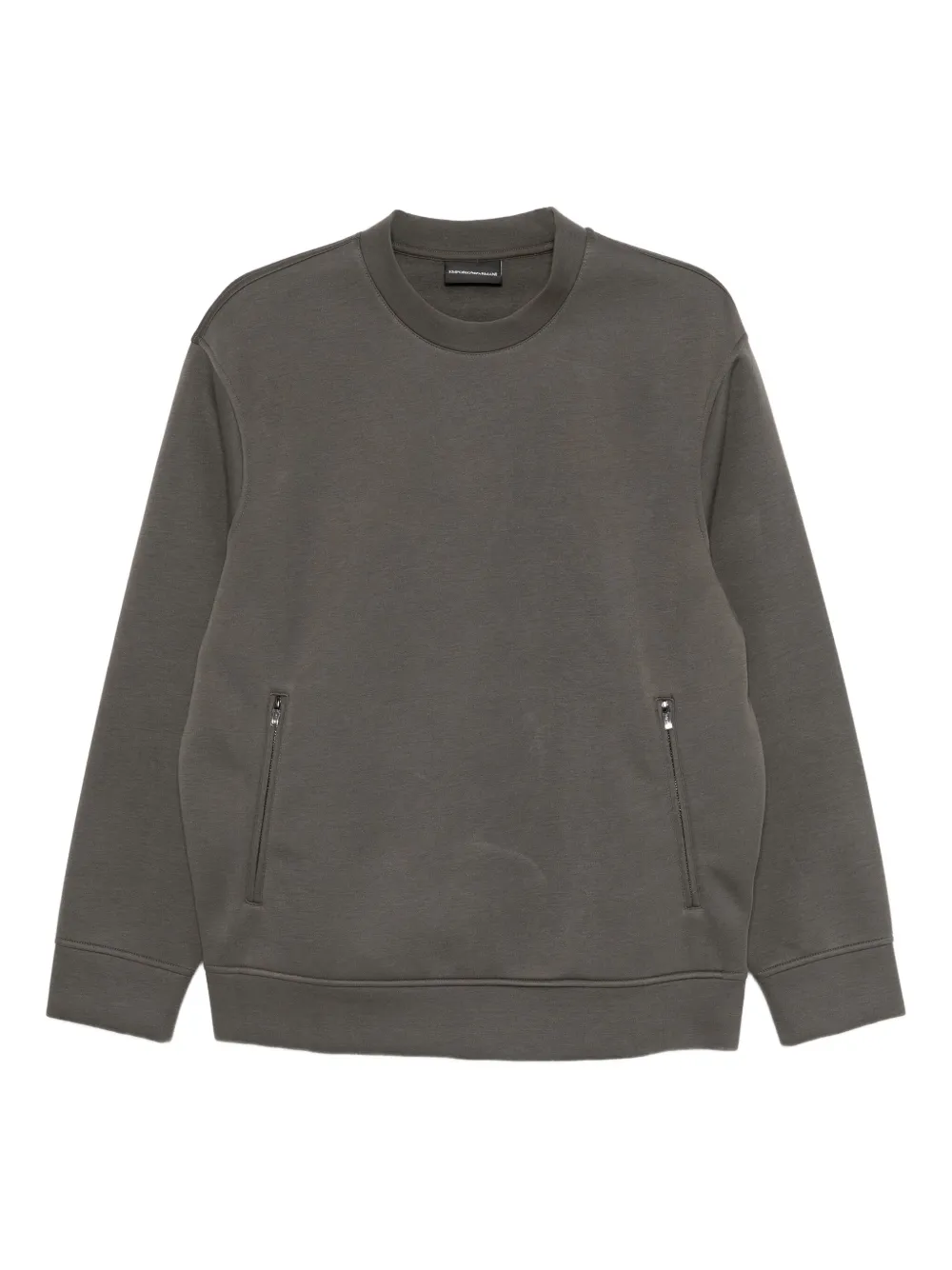 Emporio Armani Zip-pocket Sweatshirt In Gray
