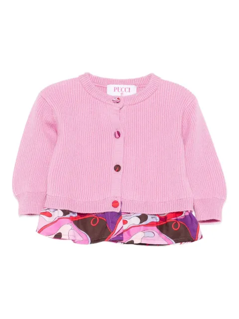 PUCCI Junior ribbed-knit cardigan
