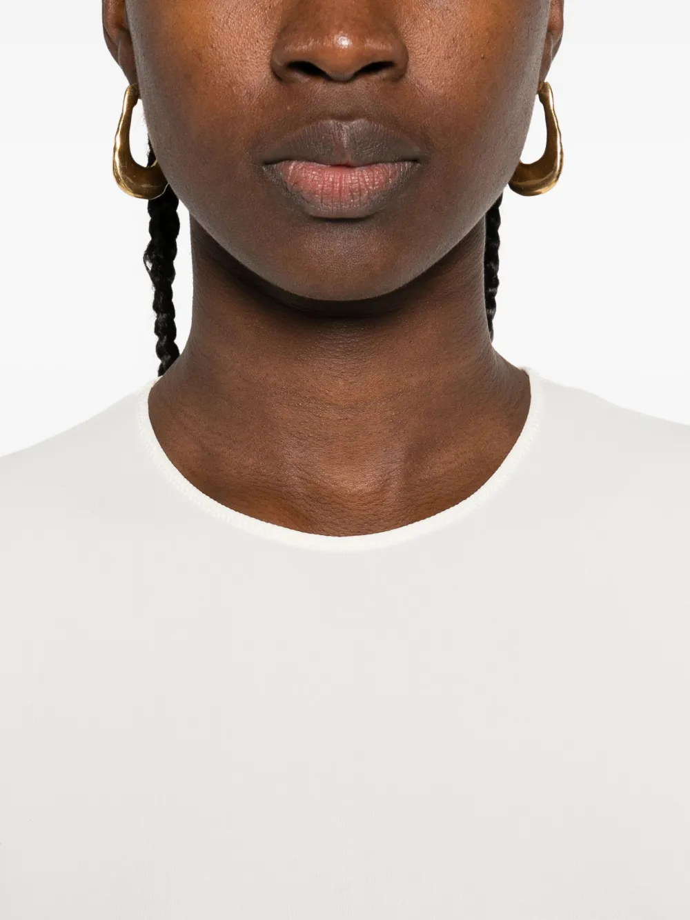 Maison Margiela Long-sleeve Crew-neck Bodysuit In White