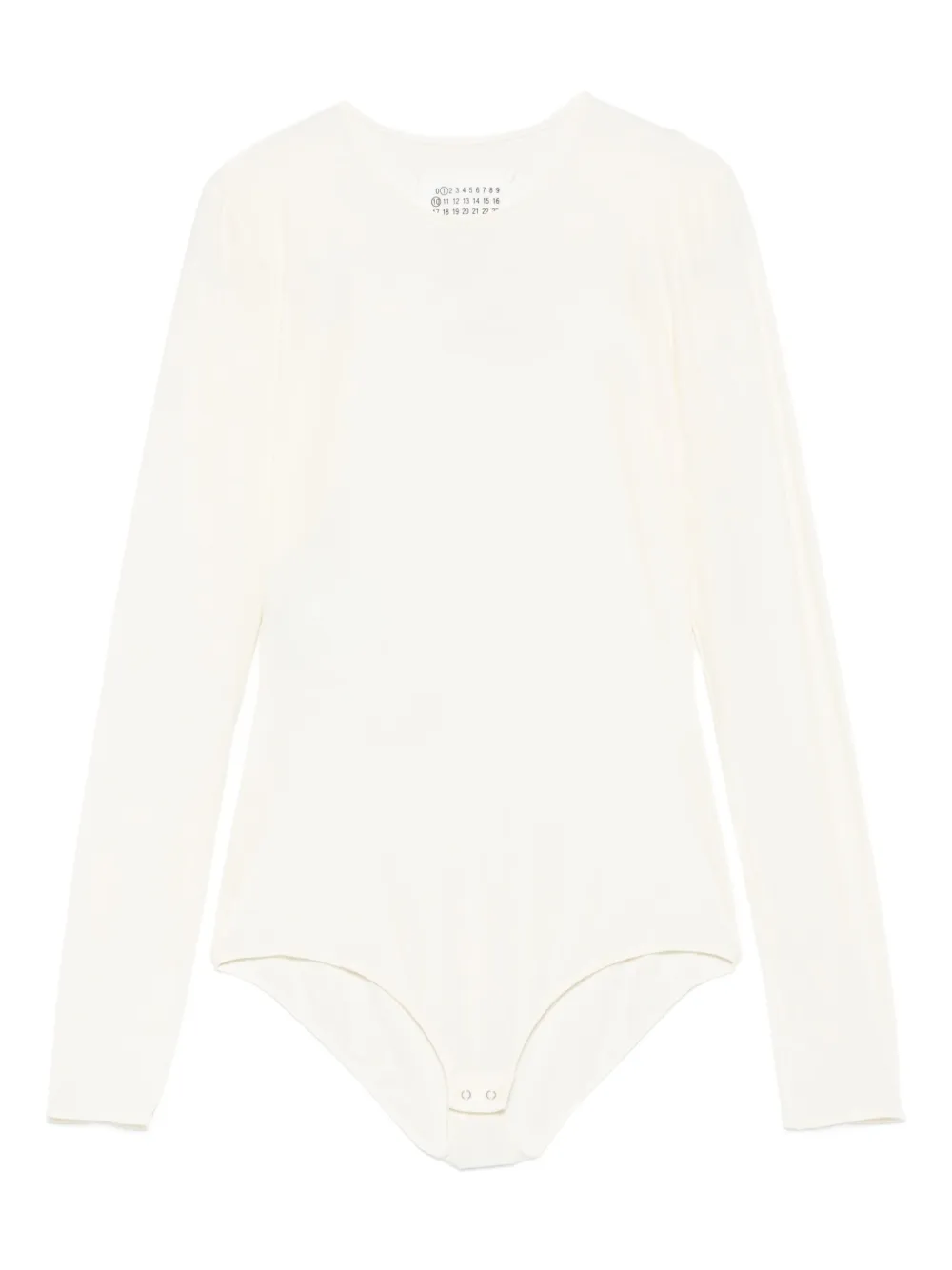 Maison Margiela long-sleeve crew-neck bodysuit Beige