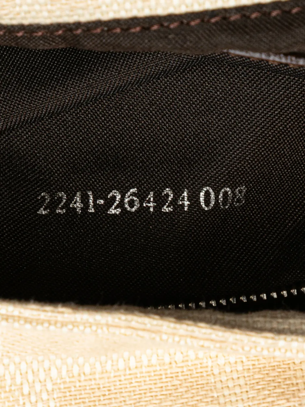 Pre-owned Fendi 2000-2010 Zucca Canvas Baguette Shoulder Bag In Brown