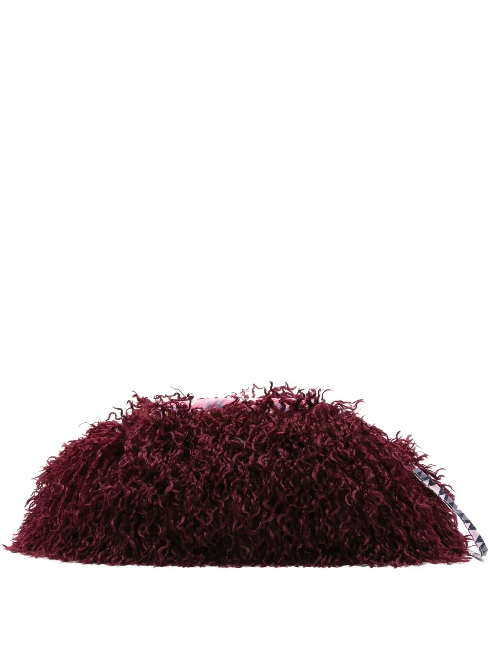 Missoni Kids curly-pile shoulder bag Rood