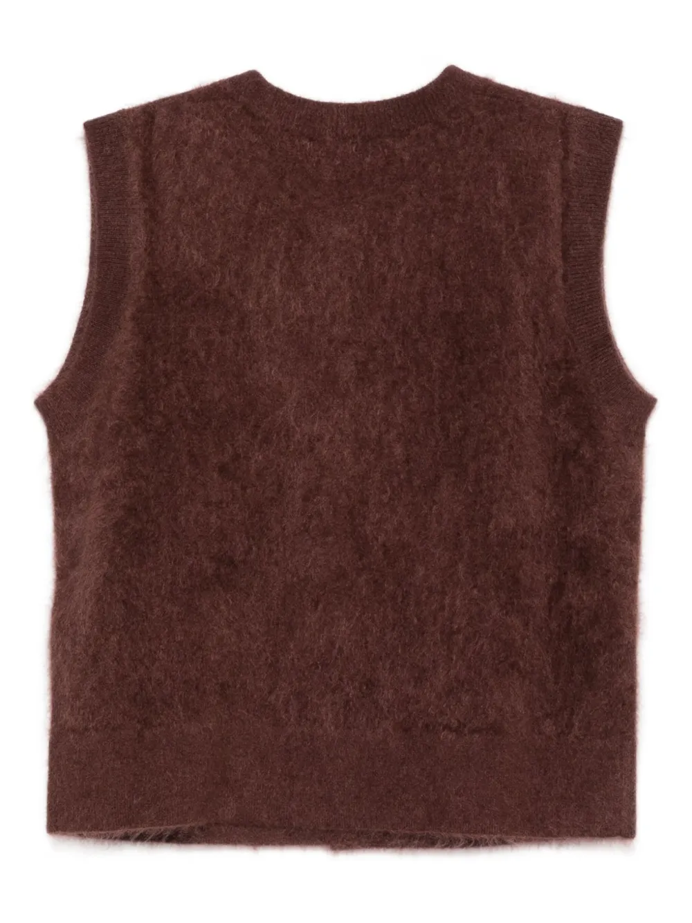 Seventy Button-fastening Cashmere Gilet In Brown
