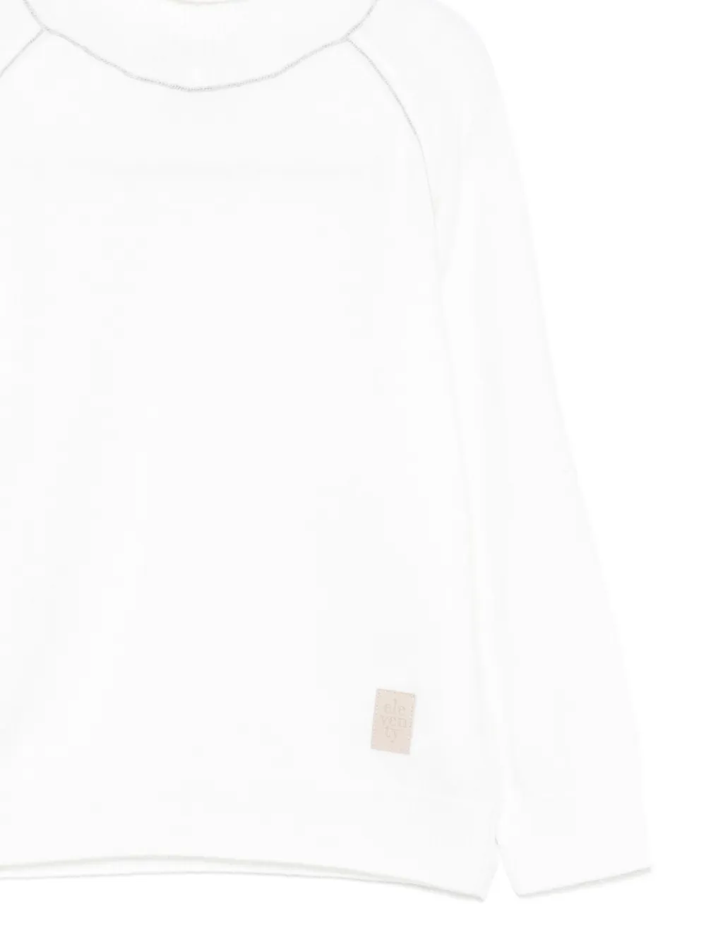 Eleventy Kids Coltrui met raglan mouwen Wit
