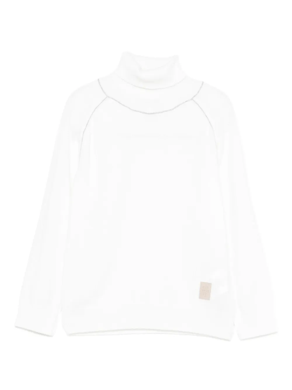 Eleventy Kids raglan-sleeve turtleneck sweater Wit