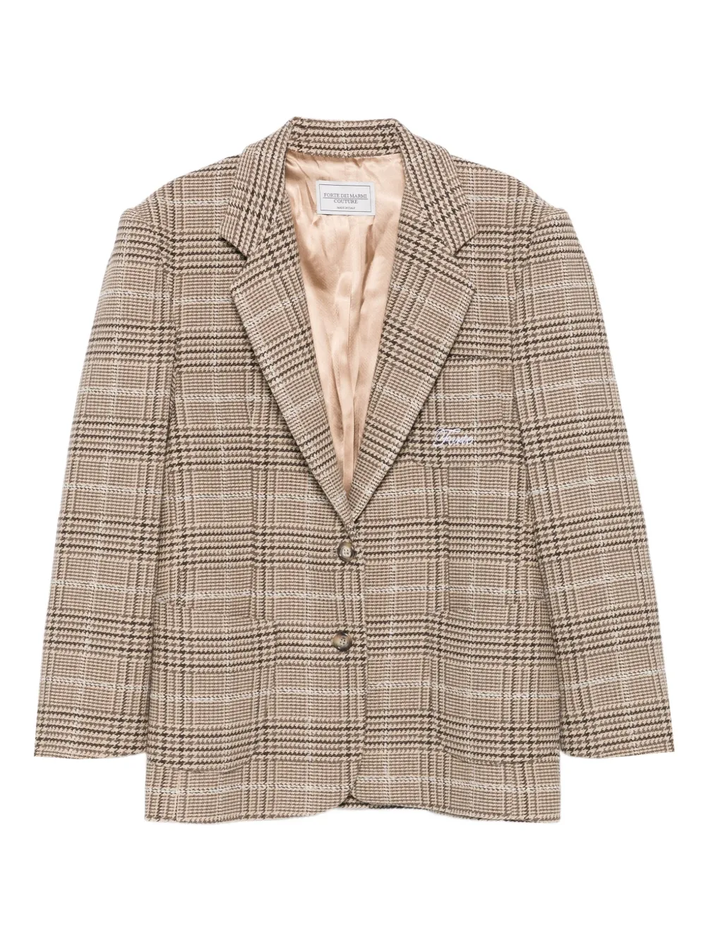 Forte Dei Marmi Couture houndstooth-check blazer | Neutrals | Image 1